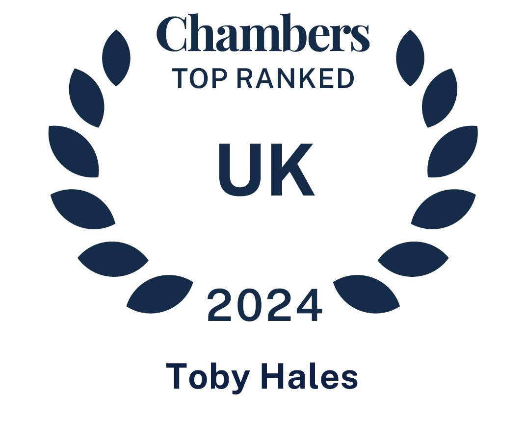 Chambers Top Ranked 2024 - Toby Hales